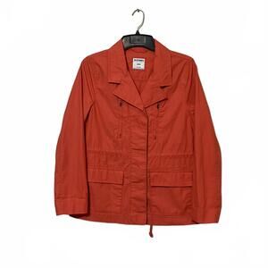 Old Navy Women's Orange Safari Style Urban Casual Utility Jacket Medium